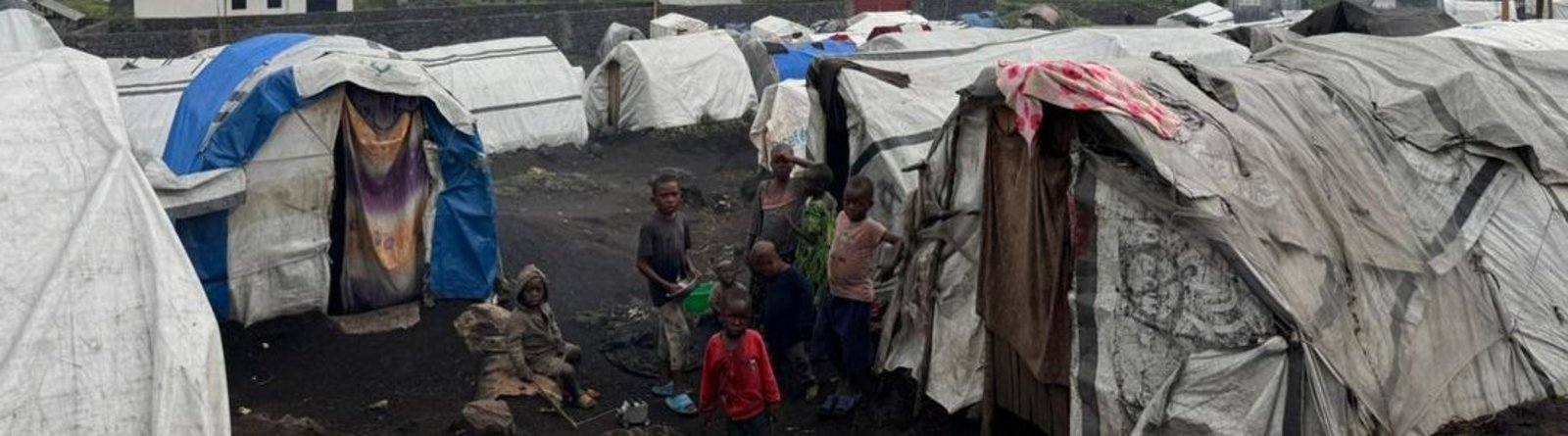 Vertriebenenlager in der Nähe von Goma Demokratische Republik Kongo