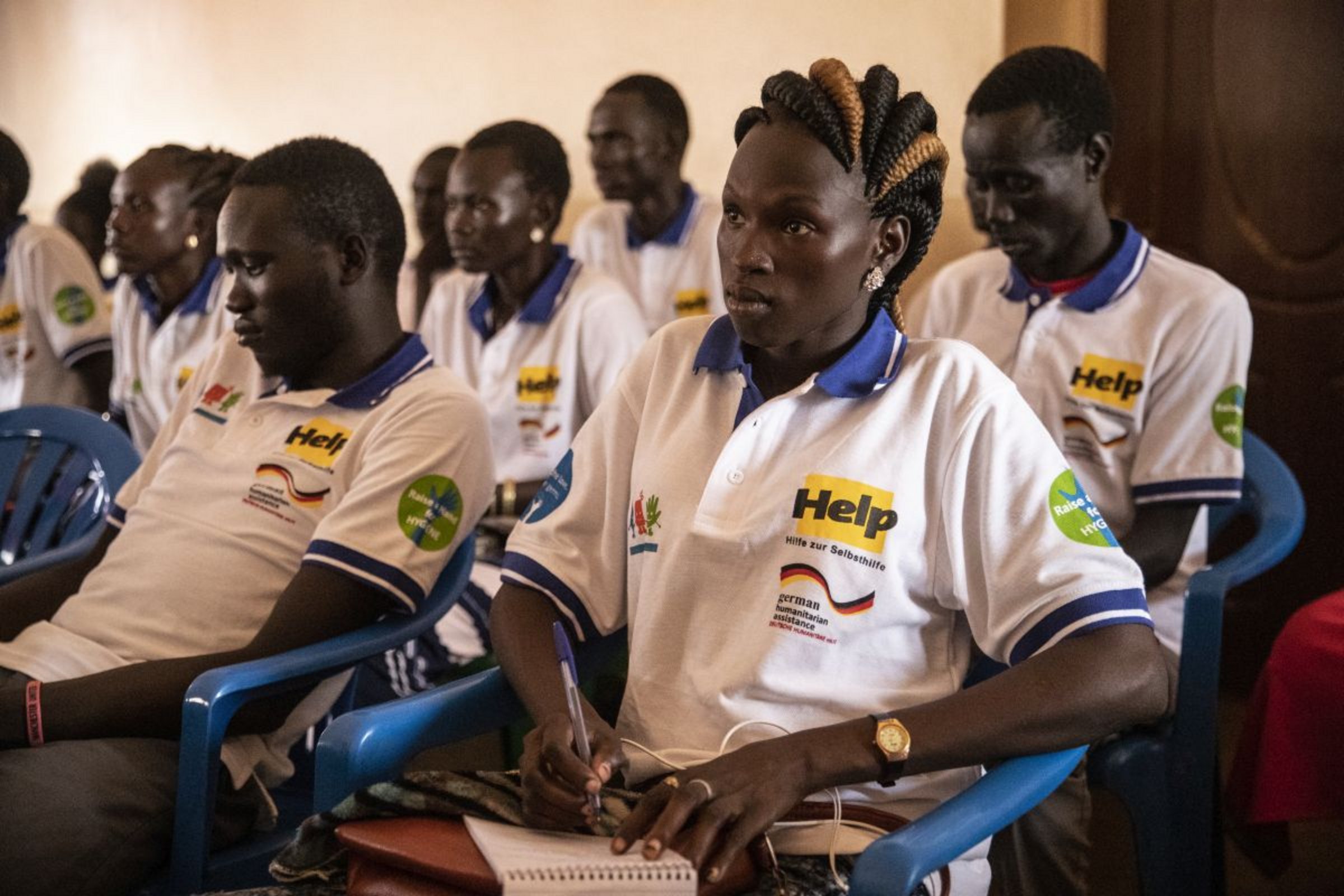 Im Südsudan bildet Help zahlreiche Hygiene-Botschafter:innen aus, die über Krankheiten und Hygienemaßnahmen informieren.