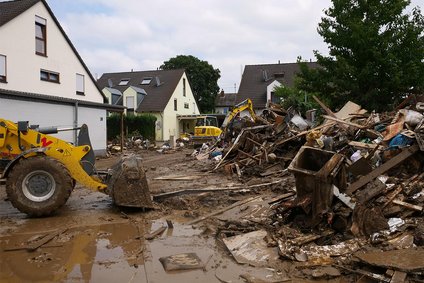 Trümmer nach der Hochwasser-Katastrophe in Sinzig